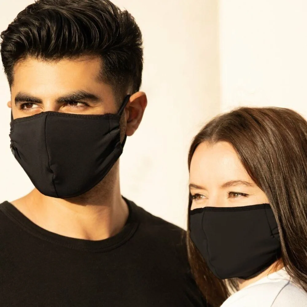 (NEW) Onzie Mindful Mask Unisex 2 Pack Face Mask, Solid & Camo